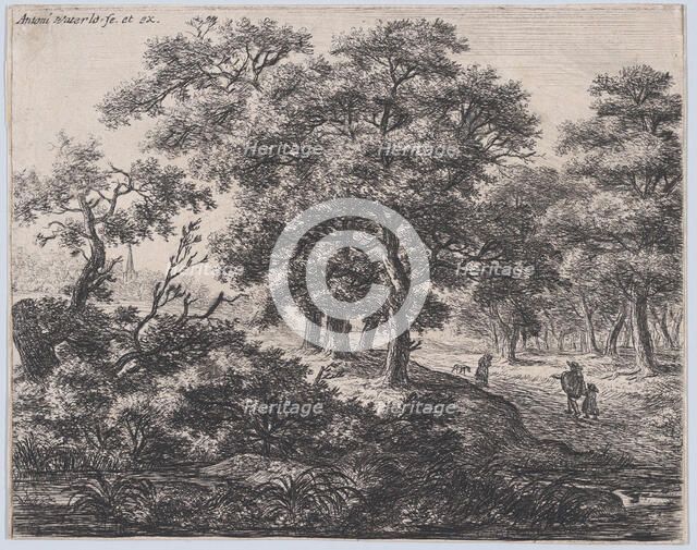 The Four Trees, 17th century. Creator: Anthonie Waterloo.