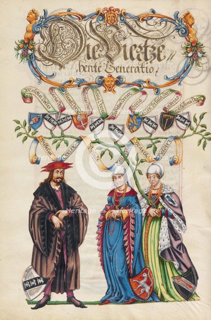The Fourteenth Generation, Wilhelm Derrer, about 1626-1711. Creator: Unknown.