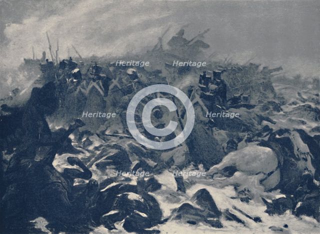 'The Fourteenth of the Line at Eylau', February 1807, (1896). Artist: Unknown.