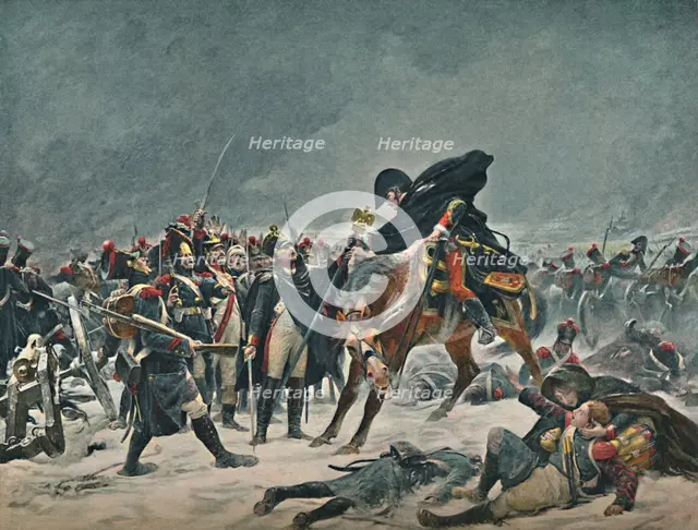 'The Fourteenth of the Line at Eylau', February 1807, (1896).  Artist: Unknown.