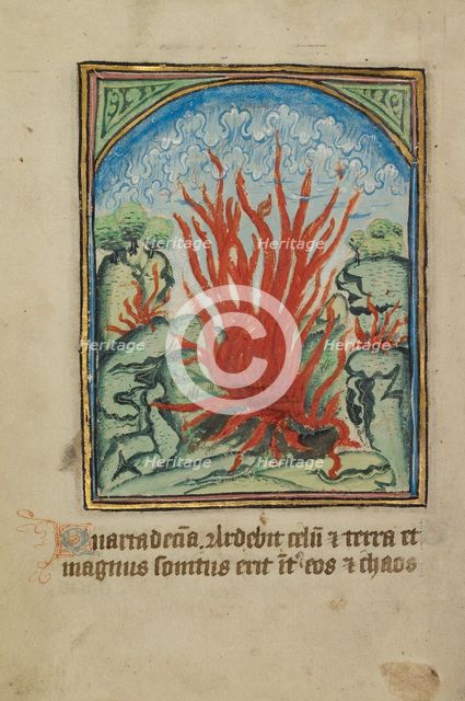 The Fourteenth Sign before the Day of Judgment; Illustrated Vita Christi..., about 1480-1490. Creator: Unknown.