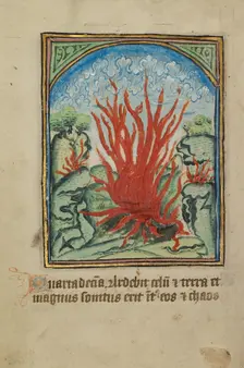 The Fourteenth Sign before the Day of Judgment; Illustrated Vita Christi..., about 1480-1490. Creator: Unknown