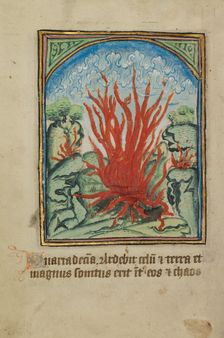 The Fourteenth Sign before the Day of Judgment; Illustrated Vita Christi..., about 1480-1490. Creator: Unknown