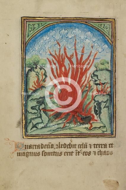 The Fourteenth Sign before the Day of Judgment; Illustrated Vita Christi..., about 1480-1490. Creator: Unknown.