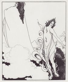 The Fourth Tableau of Das Rheingold, from The Savoy No. 6, 1896. Creator: Aubrey Beardsley