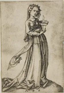The Fourth Wise Virgin, n.d. Creator: Martin Schongauer