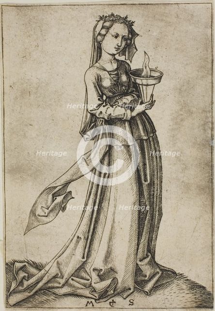 The Fourth Wise Virgin, n.d. Creator: Martin Schongauer.