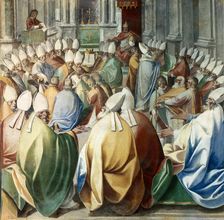 The Fourth Council of Constantinople, ca 1585-1590 . Creator: Nebbia, Cesare (1536-1614)