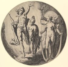 The Fourth Day (Dies IV), from the series The Creation of the World, ca. 1596. Creator: Jan Muller