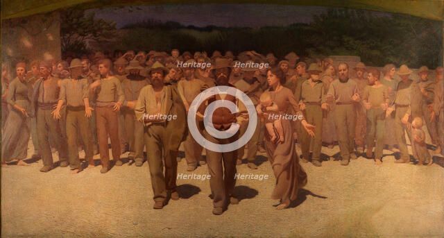 The Fourth Estate (Il Quarto Stato), 1901. Creator: Pellizza da Volpedo, Giuseppe (1868-1907).