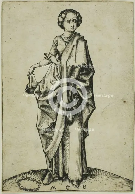 The Fourth Foolish Virgin, n.d. Creator: Martin Schongauer.