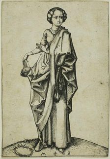 The Fourth Foolish Virgin, n.d. Creator: Martin Schongauer