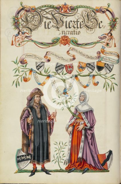 The Fourth Generation, Friedrich Derrer; Genealogy of the Derrer Family, about 1626-1711. Creator: Unknown.