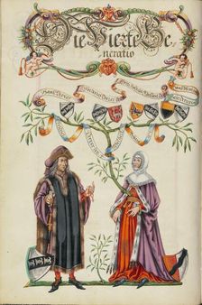 The Fourth Generation, Friedrich Derrer; Genealogy of the Derrer Family, about 1626-1711. Creator: Unknown
