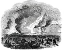 The Fourth Great Fire at San Francisco, 1850. Creator: Unknown