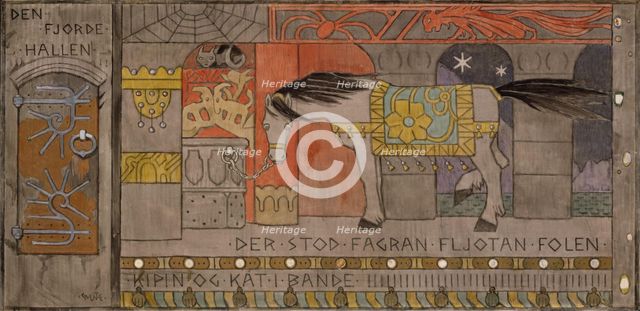 The fourth Hall, probably 1902-1904. Creator: Gerhard Munthe.