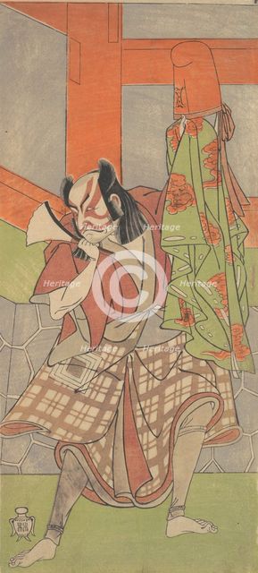The Fourth Ichikawa Danjuro in the Role of Yahei-byoe Munekiyo, 12th month, 1768. Creators: Shunsho, Ichikawa Danjuro IV.