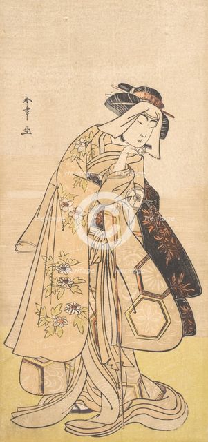 The Fourth Iwai Hanshiro as a Woman, ca. 1779. Creator: Shunsho.