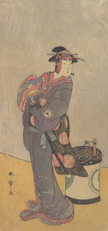 The Fourth Iwai Hanshiro as an Onnadate (Woman Kyokaku), ca. 1787-90. Creator: Shunsho