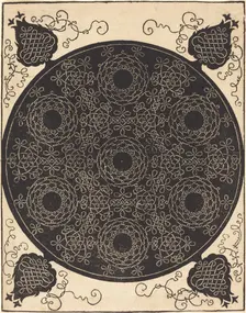 The Fourth Knot (combining seven circular groups of knots with black centers), probably 1506/1507. Creator: Albrecht Durer