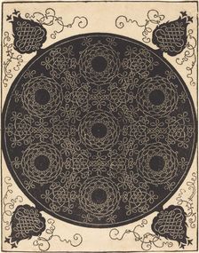 The Fourth Knot (combining seven circular groups of knots with black centers), probably 1506/1507. Creator: Albrecht Durer