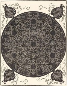 The Fourth Knot (combining seven circular groups of knots with black centers), probably 1506/1507. Creator: Albrecht Durer