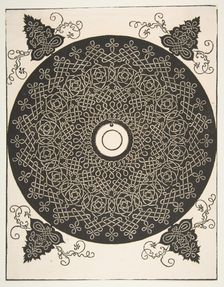 The Fourth Knot Interlaced Roundel with a Round Medallion in its Center, 1521 before. Creator: Albrecht Durer
