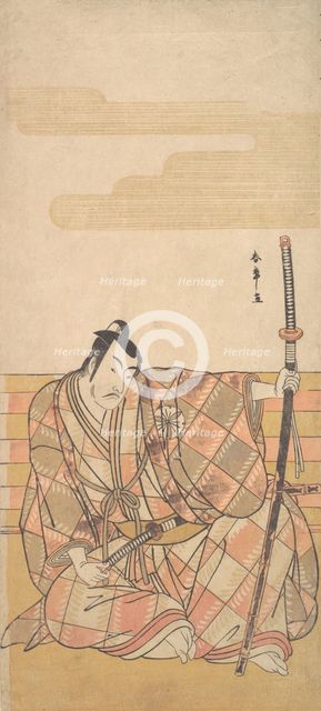 The Fourth Matsumoto Koshiro as a Samurai, ca. 1782. Creator: Shunsho.