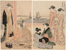 The Fourth Month, from the series "Twelve Months in the South (Minami juni ko)", c. 1784. Creator: Torii Kiyonaga