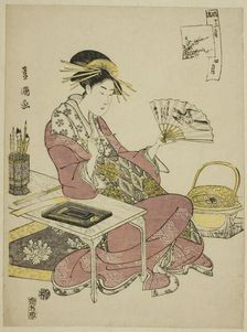 The Fourth Month (Shi gatsu), from the series "Fashionable Twelve Months..., c.1793. Creator: Utagawa Toyokuni I