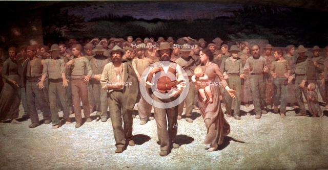 The fourth state, work by Giuseppe Pelliza da Volpedo.