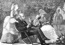 "The Fox and the Grapes", 1872. Creators: Unknown, F Wentworth