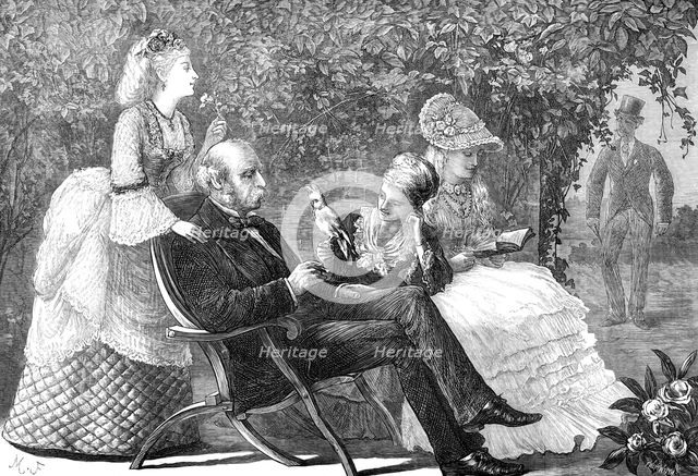 "The Fox and the Grapes", 1872. Creators: Unknown, F Wentworth.