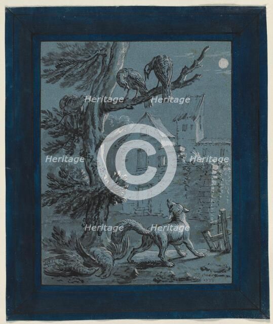 The Fox and the Turkey Hens: Illustration for the Fables of La Fontaine, 1733. Creator: Jean-Baptiste Oudry (French, 1686-1755).