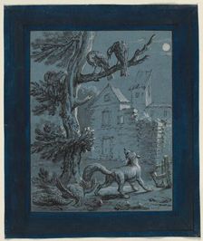 The Fox and the Turkey Hens: Illustration for the Fables of La Fontaine, 1733. Creator: Jean-Baptiste Oudry (French, 1686-1755)