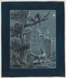 The Fox and the Turkey Hens: Illustration for the Fables of La Fontaine, 1733. Creator: Jean-Baptiste Oudry (French, 1686-1755)