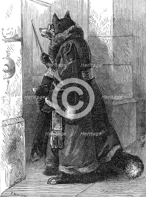 The Fox Disguised as a Physician, from "Reynard the Fox", 1872. Creator: James Davis Cooper.
