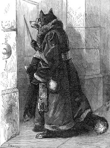The Fox Disguised as a Physician, from "Reynard the Fox", 1872. Creator: James Davis Cooper