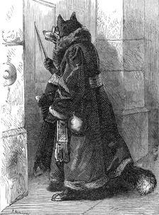 The Fox Disguised as a Physician, from "Reynard the Fox", 1872. Creator: James Davis Cooper