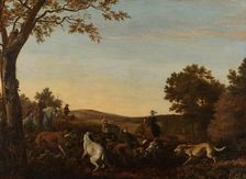 The Fox Hunt, 1650-1679. Creator: Ludolf de Jongh