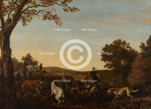 The Fox Hunt, 1650-1679. Creator: Ludolf de Jongh.