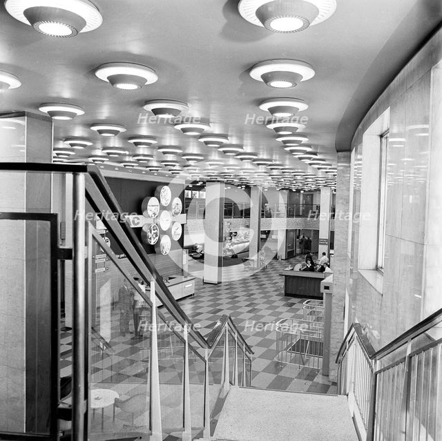 The foyer of the BOAC Air Terminal building, London, 1960-1972. Artist: John Gay