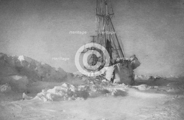 'The Fram in the Ice', 1895, (1897). Artist: Unknown.