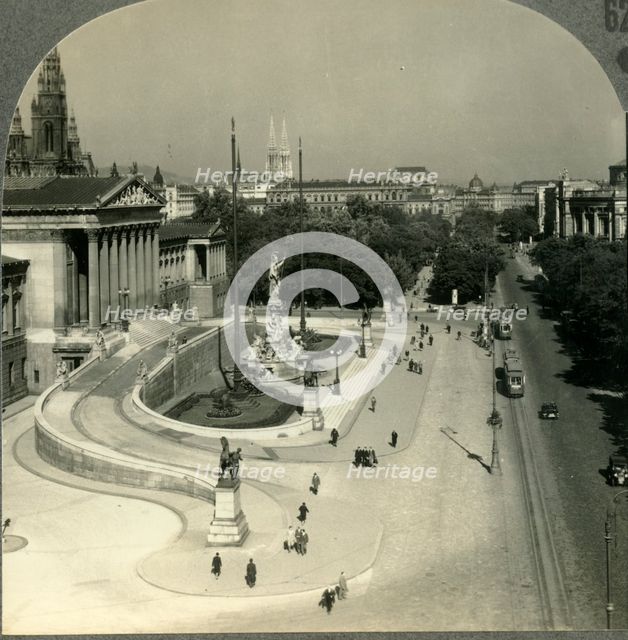 'The Franzens-Ring, Vienna - Regarded by Many as Architecturally "the Finest Street in Europe".', c1 Creator: Unknown.