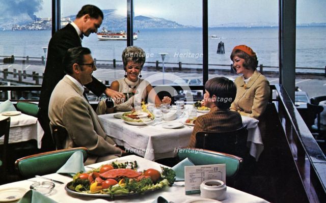 The Franciscan Restaurant, Fisherman's Wharf, San Francisco, California, USA, 1965. Artist: Unknown
