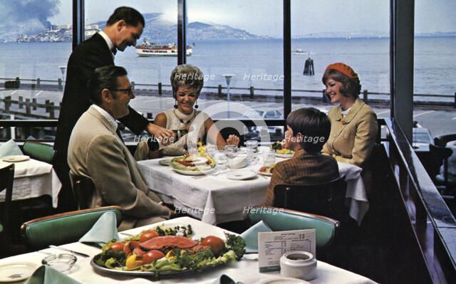 The Franciscan Restaurant, Fisherman's Wharf, San Francisco, California, USA, 1965. Artist: Unknown