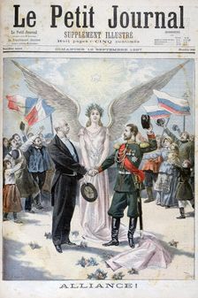 The Franco-Russian Alliance, 1897. Creator: Oswaldo Tofani