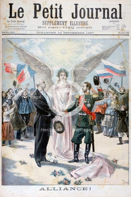 The Franco-Russian Alliance, 1897. Creator: Oswaldo Tofani.