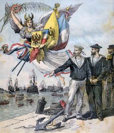 The Franco-Russian Entente, 1893. Artist: Henri Meyer