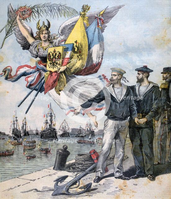 The Franco-Russian Entente, 1893. Artist: Henri Meyer